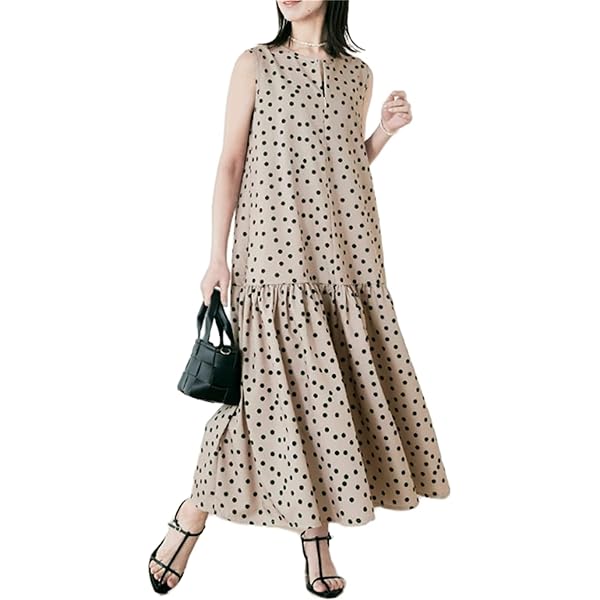 みっちゃん◯THE NEWHOUSE ドット柄マキシドレス Amazon.co.jp: [YEHANXIN] 水玉ワンピース レディース ドット柄